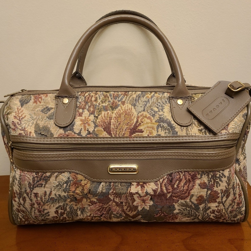 Vintage Jaguar Weekender Bag